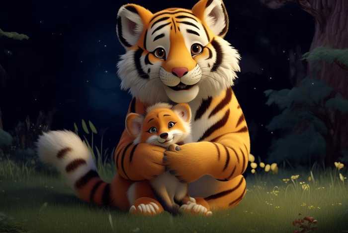 儿童睡前故事老虎与狐狸（老虎和小狐狸的睡前故事）