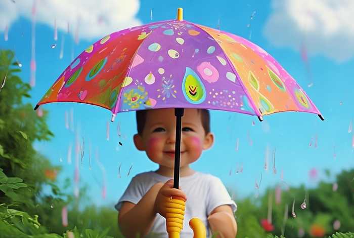 儿童故事《可爱的小雨伞》；幼儿故事可爱的雨伞