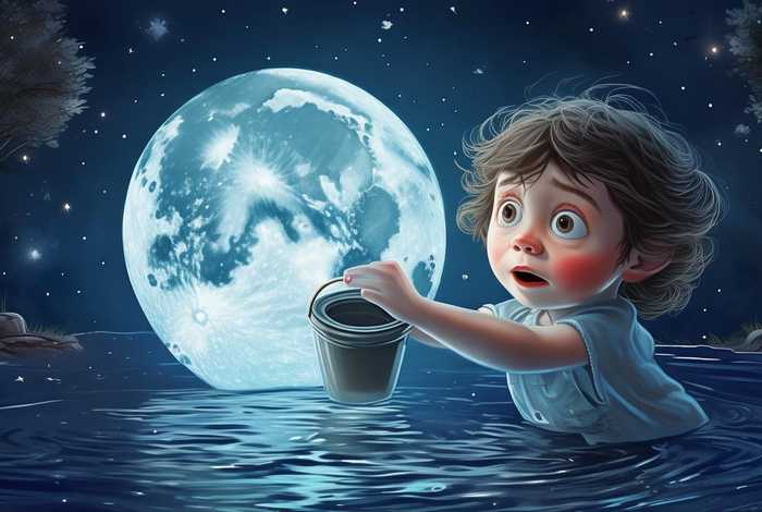 儿童故事捞月亮绘本推荐、小度捞月亮的故事 儿童故事捞月亮绘本推荐、小度捞月亮的故事