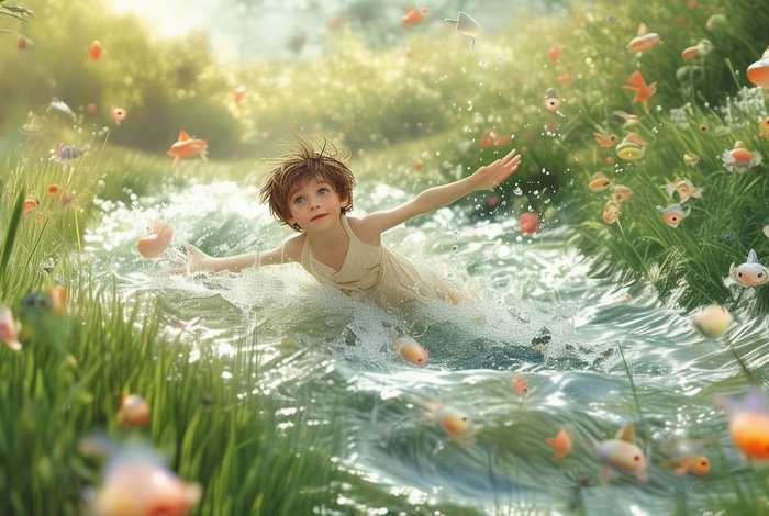 儿童故事 水孩子，水孩子的故事