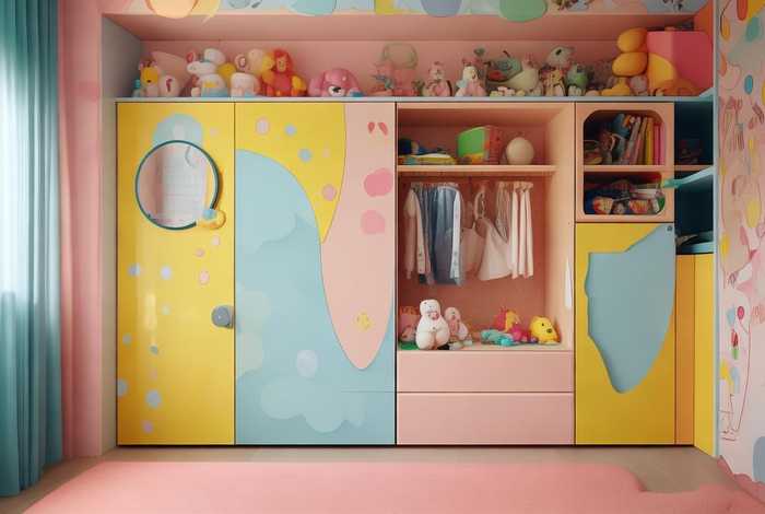 儿童房衣柜效果图 儿童房衣柜效果图大全