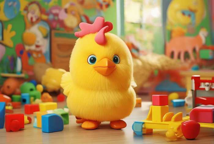 儿童玩具故事萌鸡，玩具幼儿故事