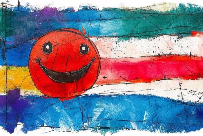 儿童手绘国旗的图片 - 儿童手绘国旗的图片简单