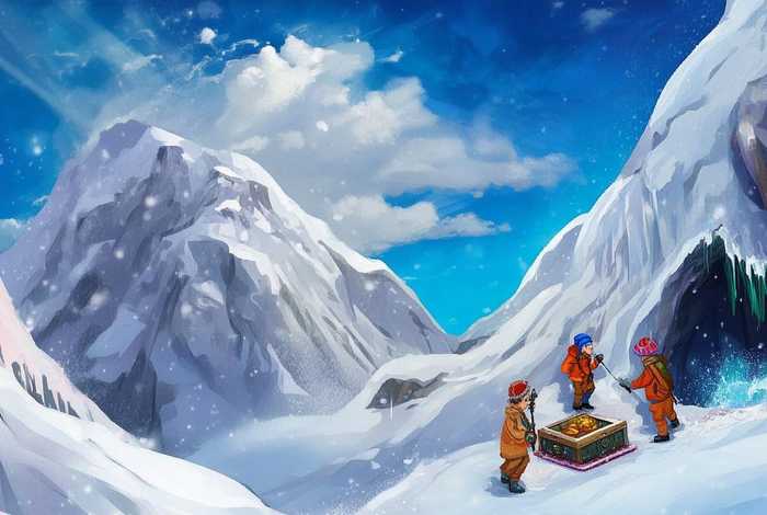 儿童故事雪山宝藏（雪山故事2119）