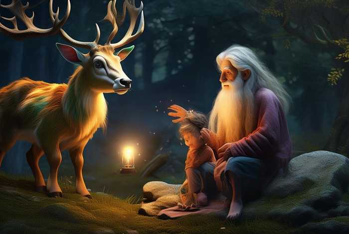 儿童故事九色鹿的故事；睡前故事九色鹿的故事