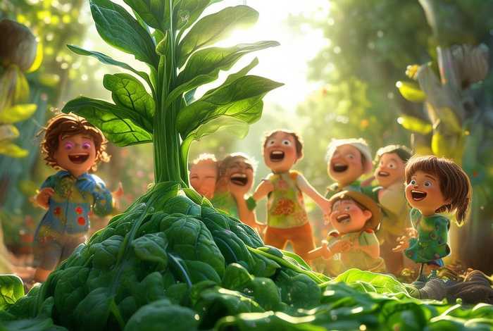 儿童故事叫菠菜的故事 - 关于菠菜的幼儿故事