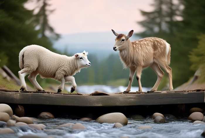 儿童故事小羊和鹿、小羊和小鹿过独木桥的故事 儿童故事小羊和鹿、小羊和小鹿过独木桥的故事