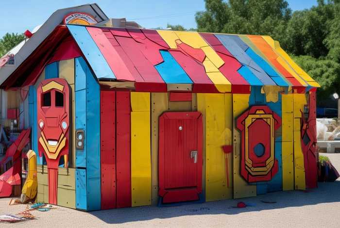 儿童手工钢铁侠房子 - 儿童手工钢铁侠房子教程