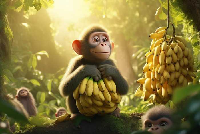 naughtymonkey英语故事 a greedy monkey的英语小故事