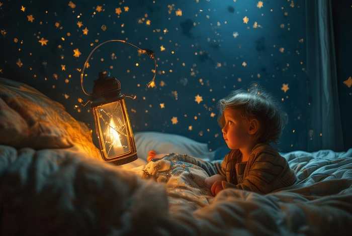 儿童故事星星灯下的约定、灯光下的星星