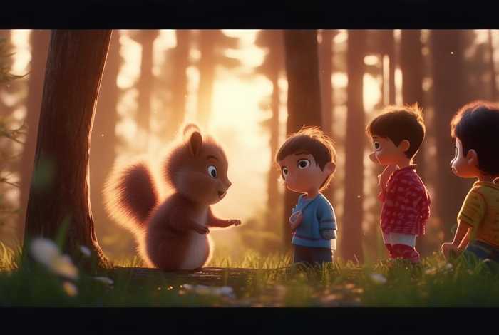 儿童睡前故事小松鼠爬树（小松鼠教爬树故事）