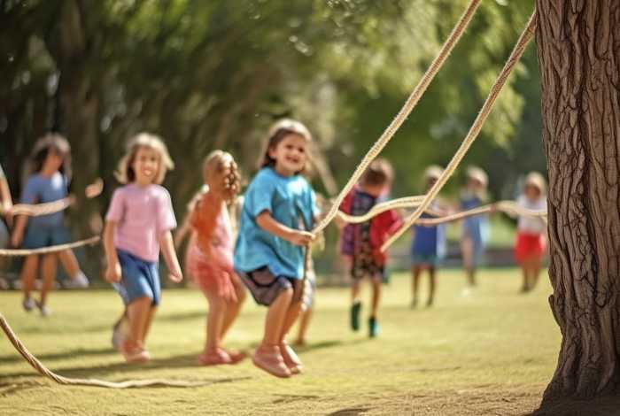 儿童绳子玩法；儿童绳子玩法简单