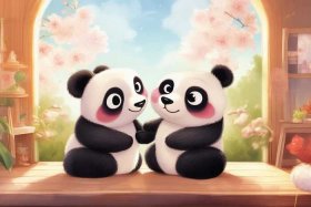 panda kisses绘本、panda kisses绘本图片