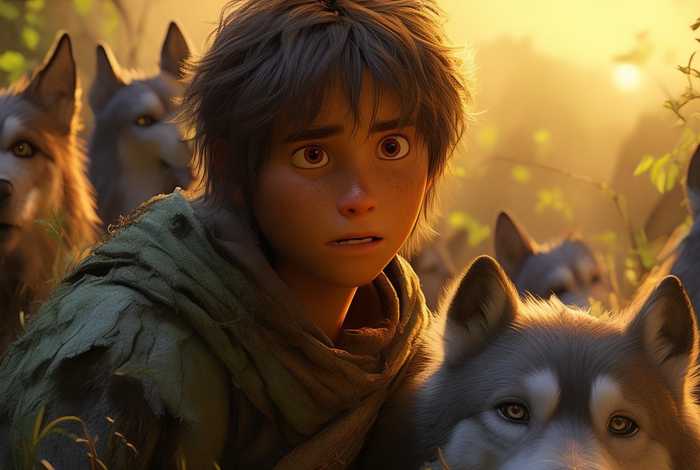 儿童狼孩故事 - 狼孩的故事动画片 儿童狼孩故事 - 狼孩的故事动画片