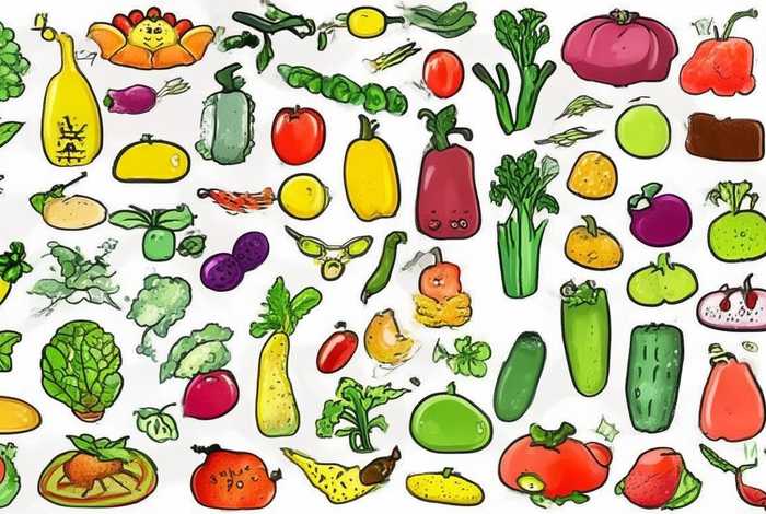 儿童蔬菜水果简笔画 100种蔬菜水果简笔画 儿童绘画