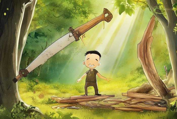 儿童故事鲁班与锯子、鲁班与锯子的故事