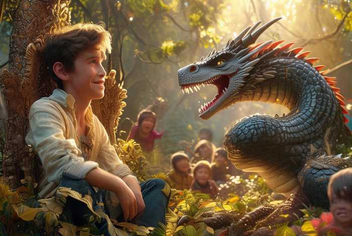 儿童故事叶公好龙背景视频素材 - 叶公好龙的视频小故事