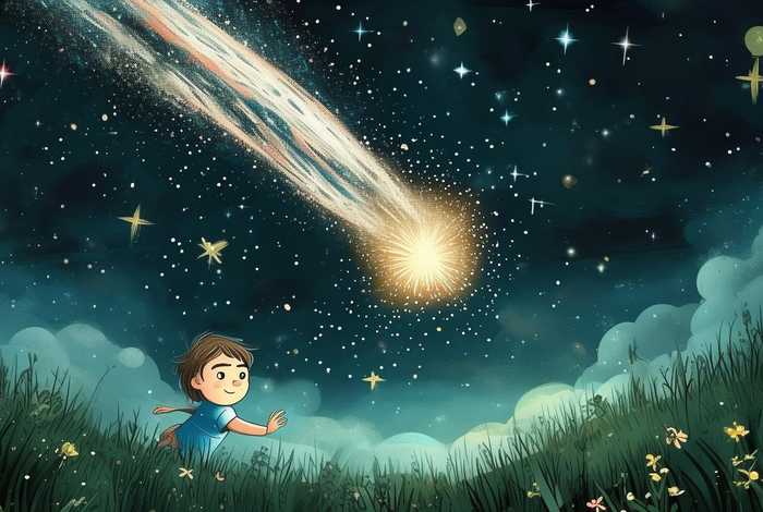 儿童故事流星的故事 - 关于流星的绘本故事