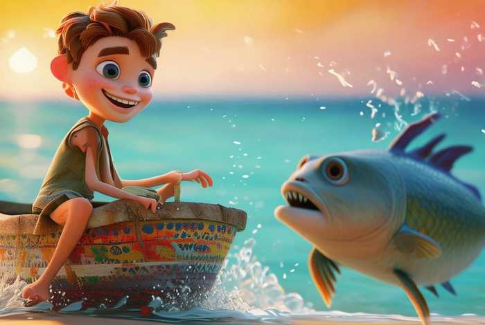 儿童故事《渔童》，《渔童》书