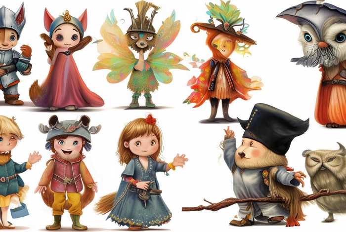 儿童故事五个角色扮演，幼儿故事四个角色扮演