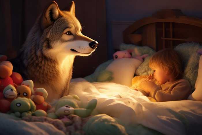 儿童睡前狼小故事（睡前故事哄小孩狼的故事）
