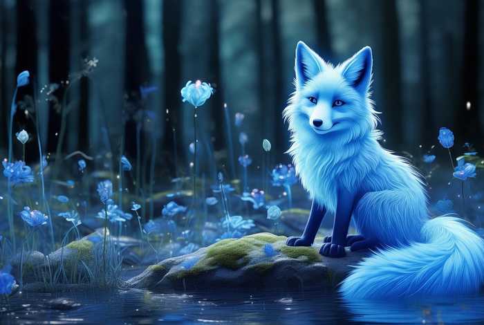 儿童故事《蓝色的狐狸》 - 蓝色的狐狸的故事