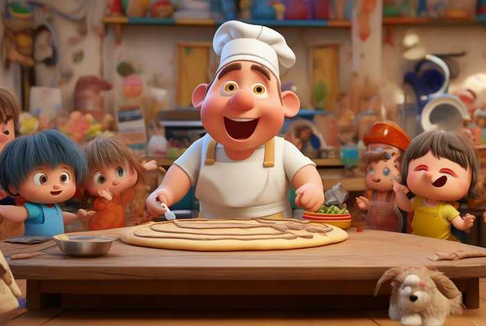 儿童故事画厨师、厨师幼儿园故事绘本