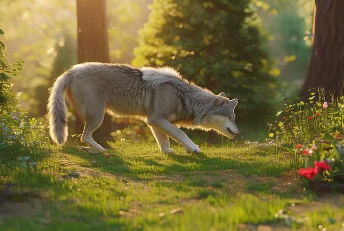儿童故事《爱吃草的狼》，爱吃草的大灰狼作文
