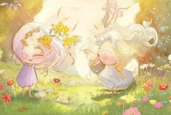 儿童故事金花银花 金花和银花的幼儿故事