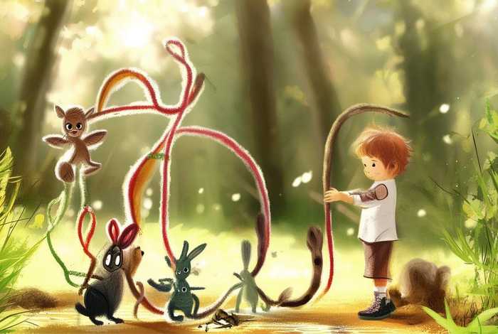 儿童故事借尾巴视频、幼儿故事借尾巴