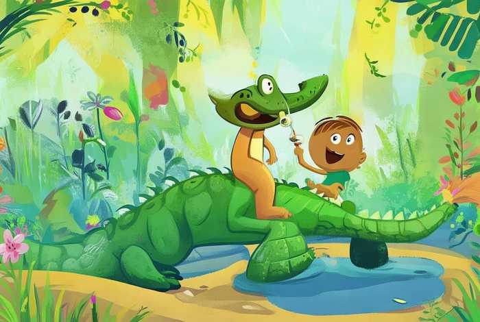 儿童故事鳄鱼拔牙；幼儿故事鳄鱼拔牙