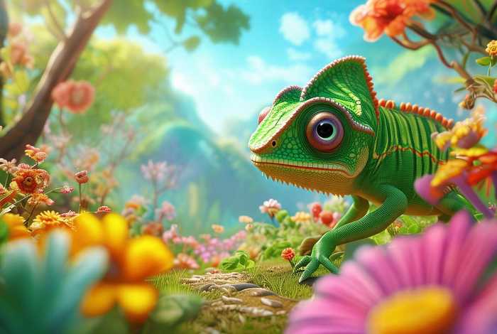 儿童故事变色龙3-6岁完整版 - 幼儿故事变色龙