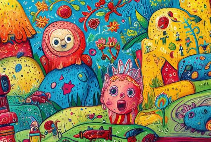 儿童手绘故事插图简单，幼儿手绘故事简单的