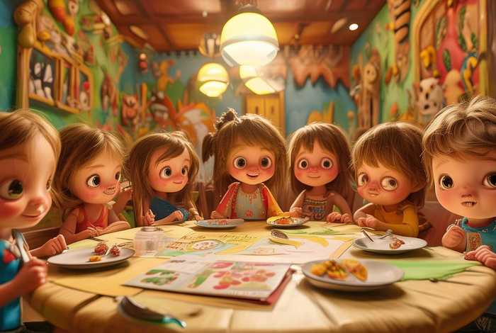 儿童故事在外吃饭 - 吃饭幼儿故事