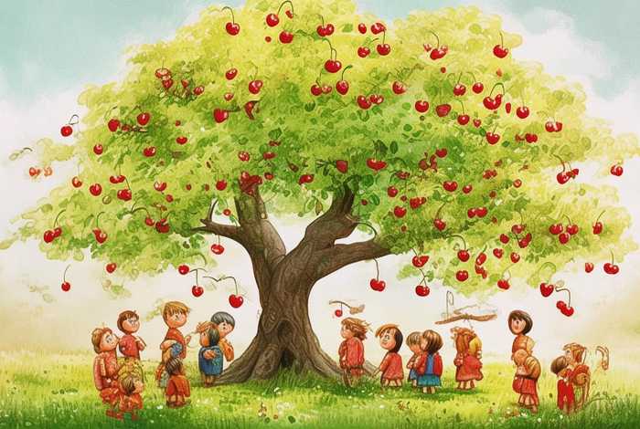 儿童故事樱桃树，樱桃树寓言故事