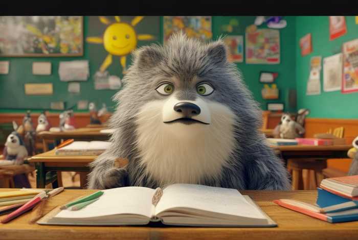 儿童故事笨狼上学（笨狼上学绘本故事）