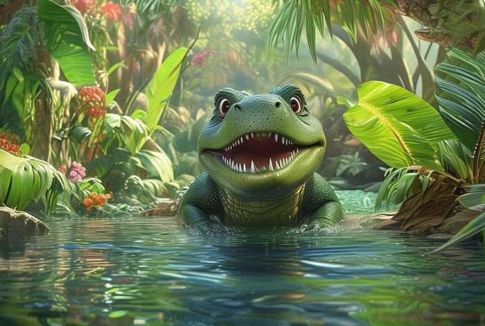 儿童故事大鳄鱼 - 大鳄鱼的故事幼儿故事