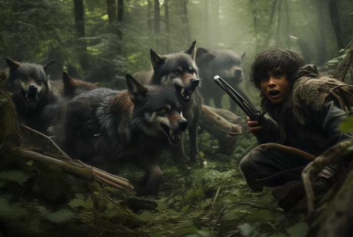 儿童打猎故事；打猎惊险故事