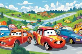 cars绘本完整版 英语绘本cars