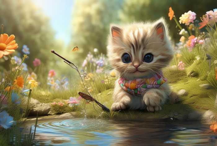 儿童故事小猫钓鱼 - 小儿故事小猫钓鱼 儿童故事小猫钓鱼 - 小儿故事小猫钓鱼