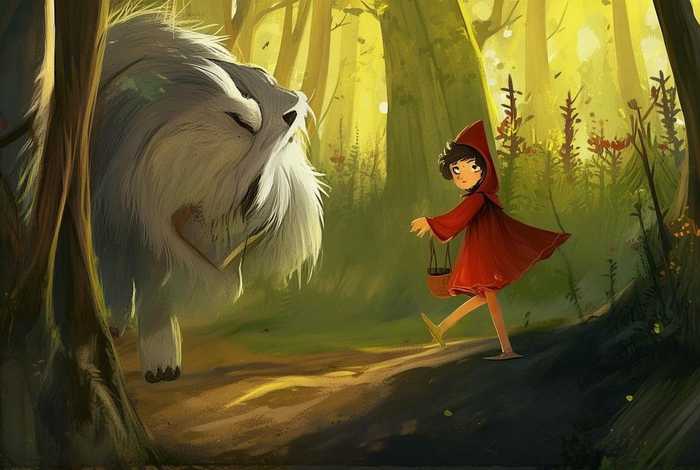 儿童故事大灰狼和小红帽的故事（小孩故事大灰狼和小红帽的故事）