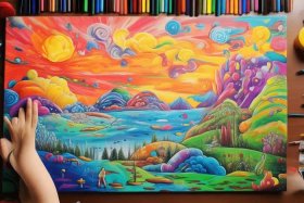 儿童创意美术画小故事，儿童美术创意绘画步骤