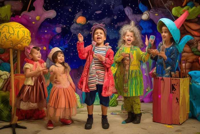 4人儿童故事表演剧本、幼儿表演故事4人