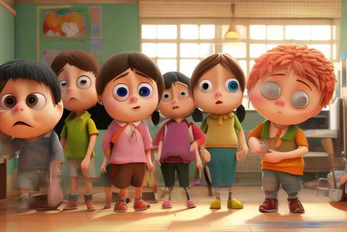 儿童故事上厕所要排队 - 排队上厕所肚子疼的搞笑故事