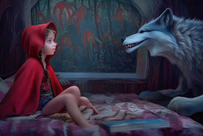 儿童故事小红帽 - 睡前故事小红帽与大灰狼故事原版 儿童故事小红帽 - 睡前故事小红帽与大灰狼故事原版