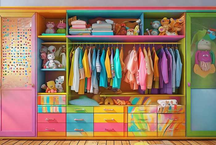 儿童衣橱柜图片；儿童衣橱柜图片效果图