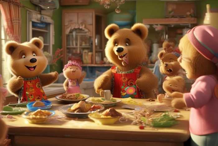 儿歌《熊妈妈请客》（儿歌熊妈妈请客带表演带情感）
