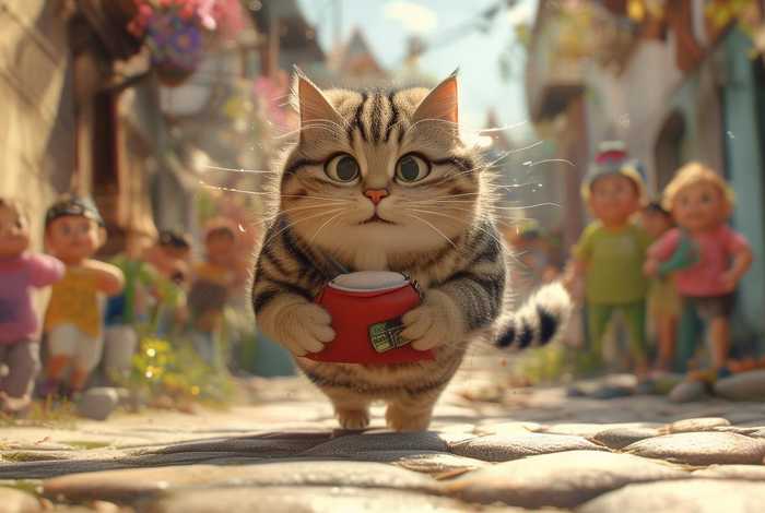 儿童故事猫咪快递员；猫咪猫的故事