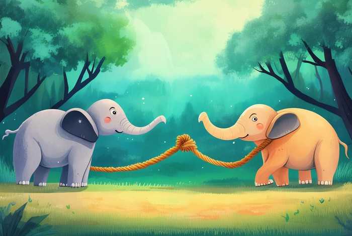 儿童大象拔河的故事,睡前故事大象拔河 儿童大象拔河的故事,睡前故事大象拔河