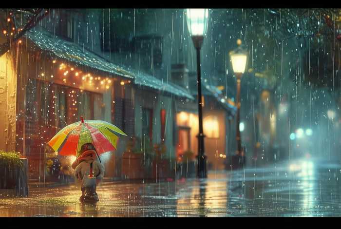 儿童故事下雨天的夜晚；下雨的夜晚故事答案